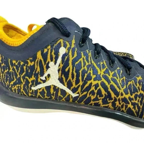 NIKE Size 8 - Jordan Trainer 1 Low Michigan 2016
Yellow / Blue Shoe - Picture 4 of 16